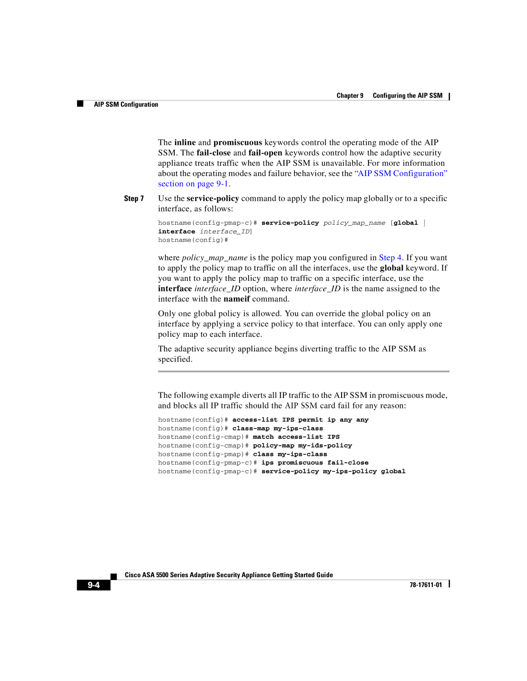 Cisco Systems ASA 5500 manual Interface interfaceID 