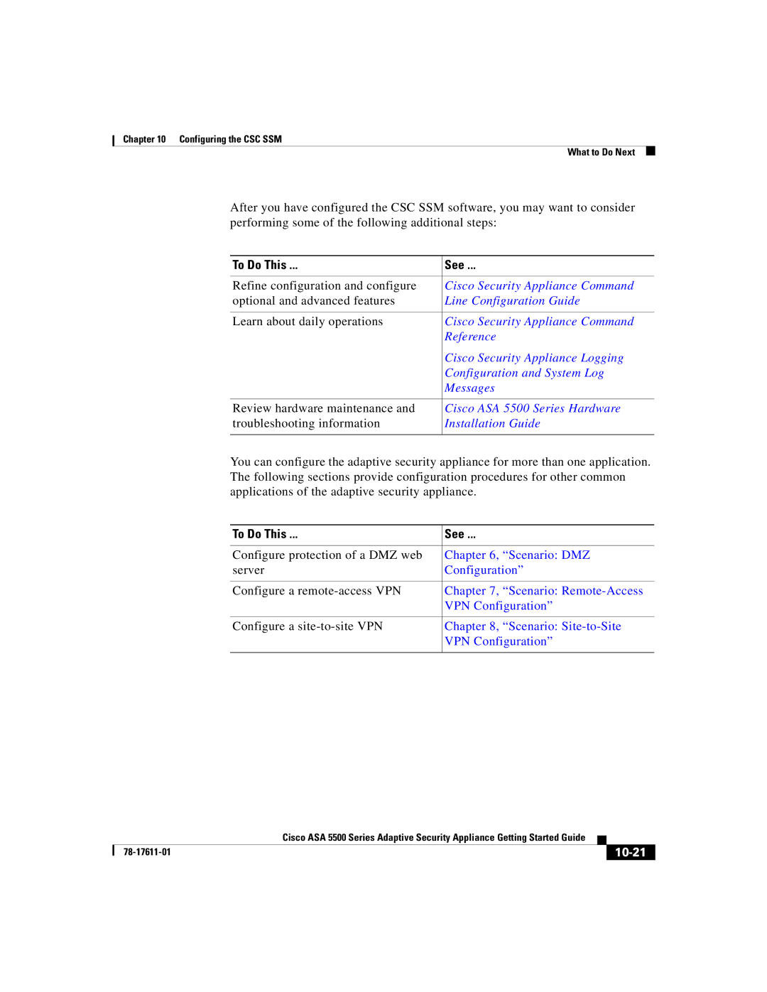 Cisco Systems ASA 5500 manual 10-21 