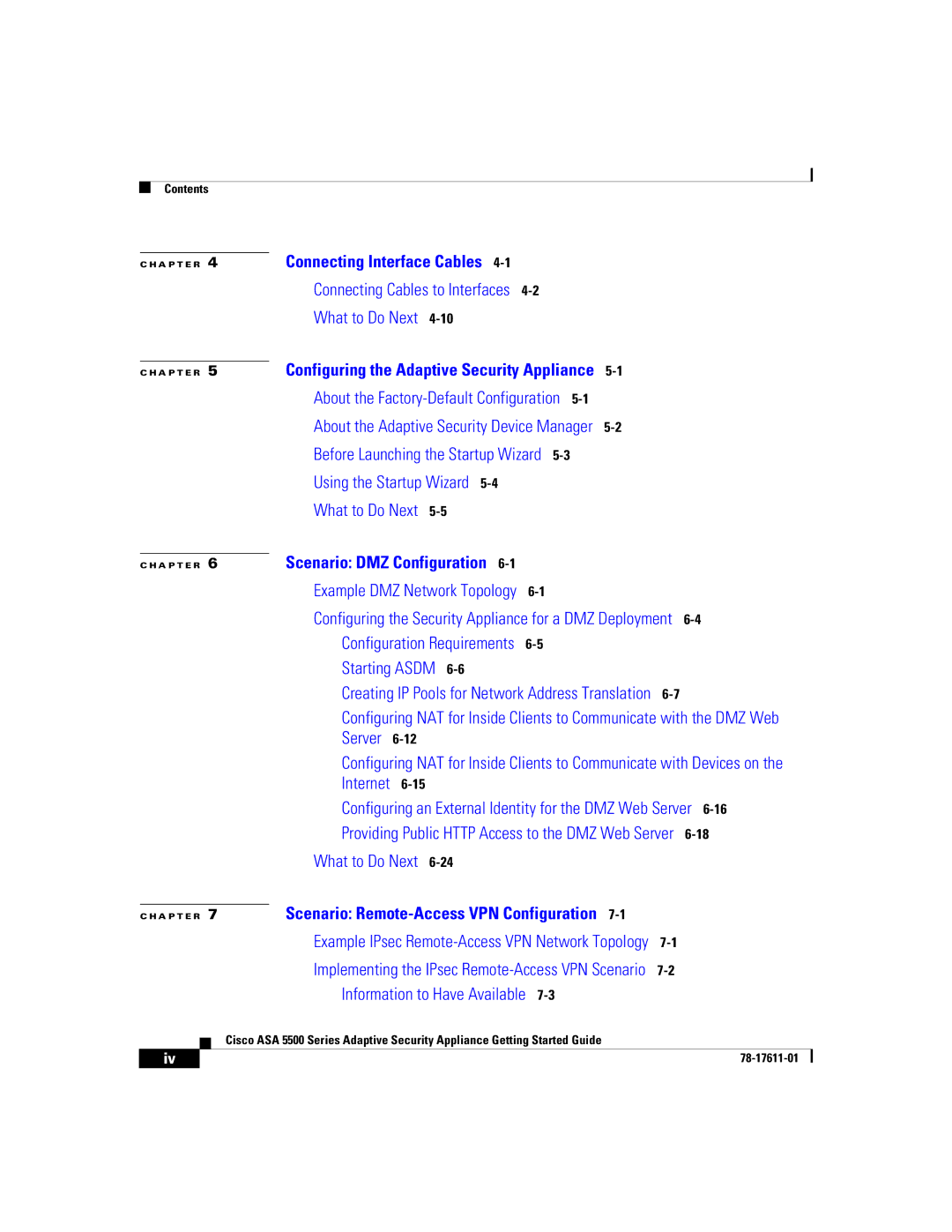 Cisco Systems ASA 5500 manual Scenario DMZ Configuration 