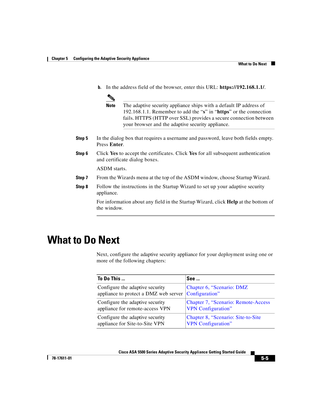 Cisco Systems ASA 5500 manual Scenario Remote-Access 