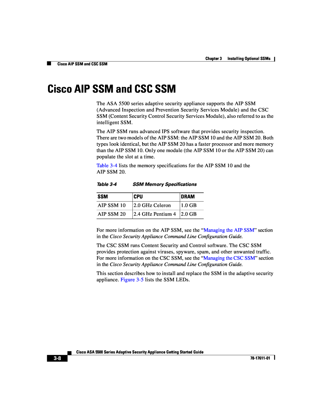 Cisco Systems ASA 5500 manual Cisco AIP SSM and CSC SSM, Dram 