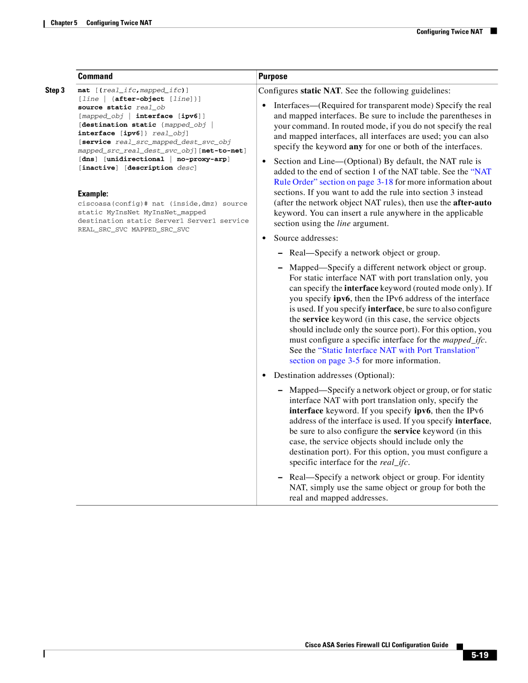 Cisco Systems ASA 5545-X, ASA 5505, ASA 5555-X, ASA 5585-X manual Rule Order section on page 3-18for more information about 