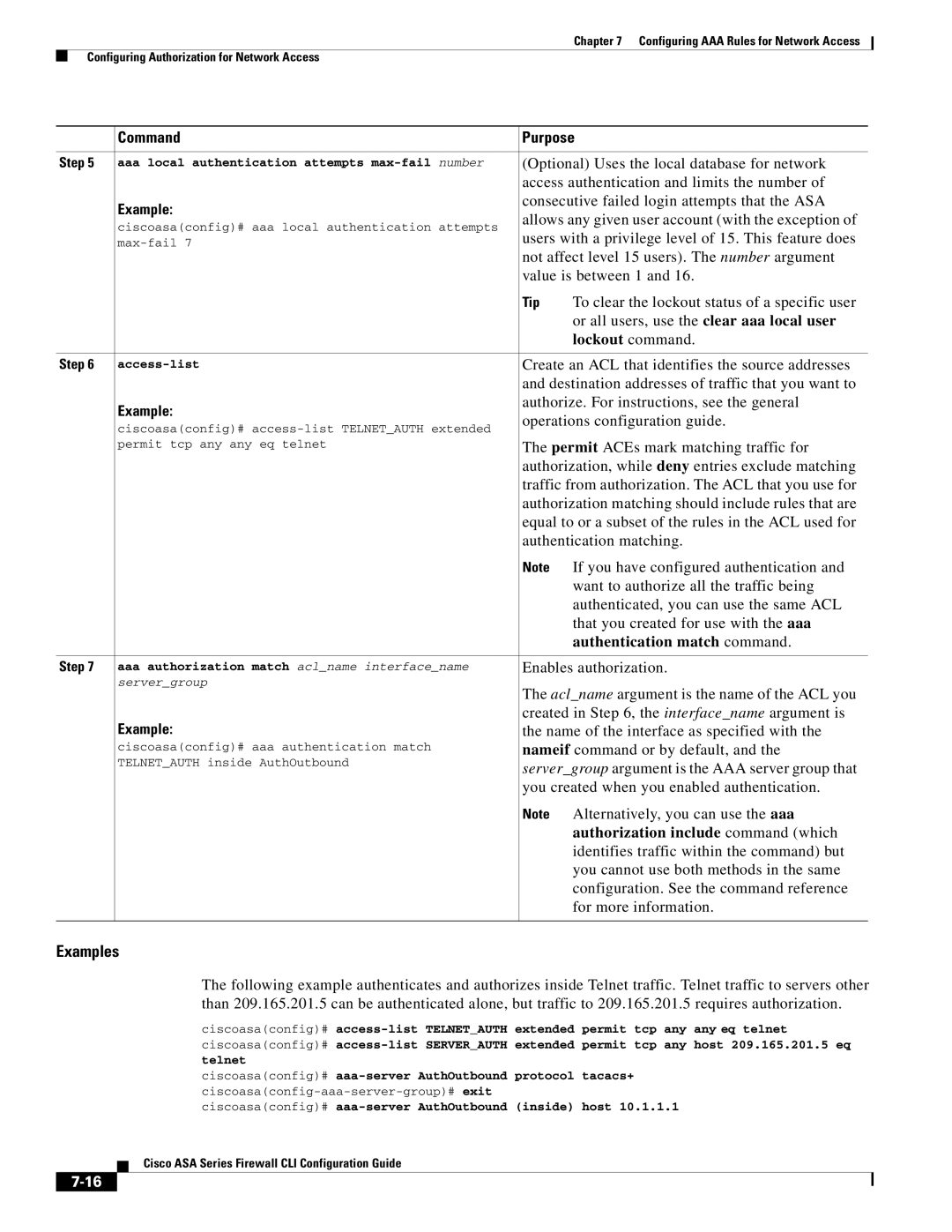 Cisco Systems ASA 5555-X, ASA 5505, ASA 5545-X, ASA 5585-X Authentication match command, Authorization include command which 