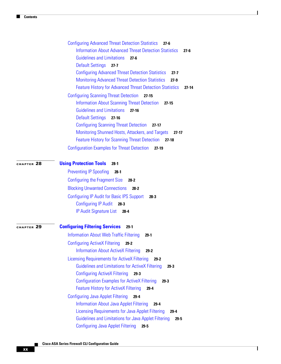 Cisco Systems ASA 5555-X, ASA 5505, ASA 5545-X, ASA 5585-X, ASA 5580 manual Configuring Java Applet Filtering 