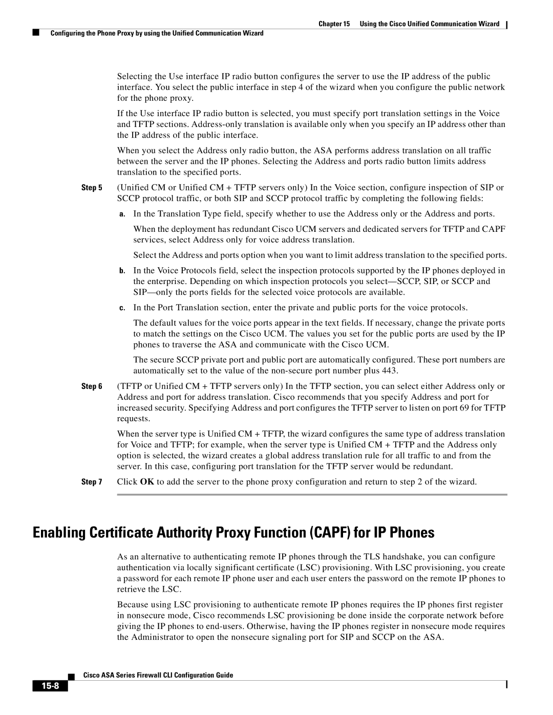 Cisco Systems ASA 5580, ASA 5505, ASA 5545-X, ASA 5555-X, ASA 5585-X, and the ASA Services Module manual 15-8 