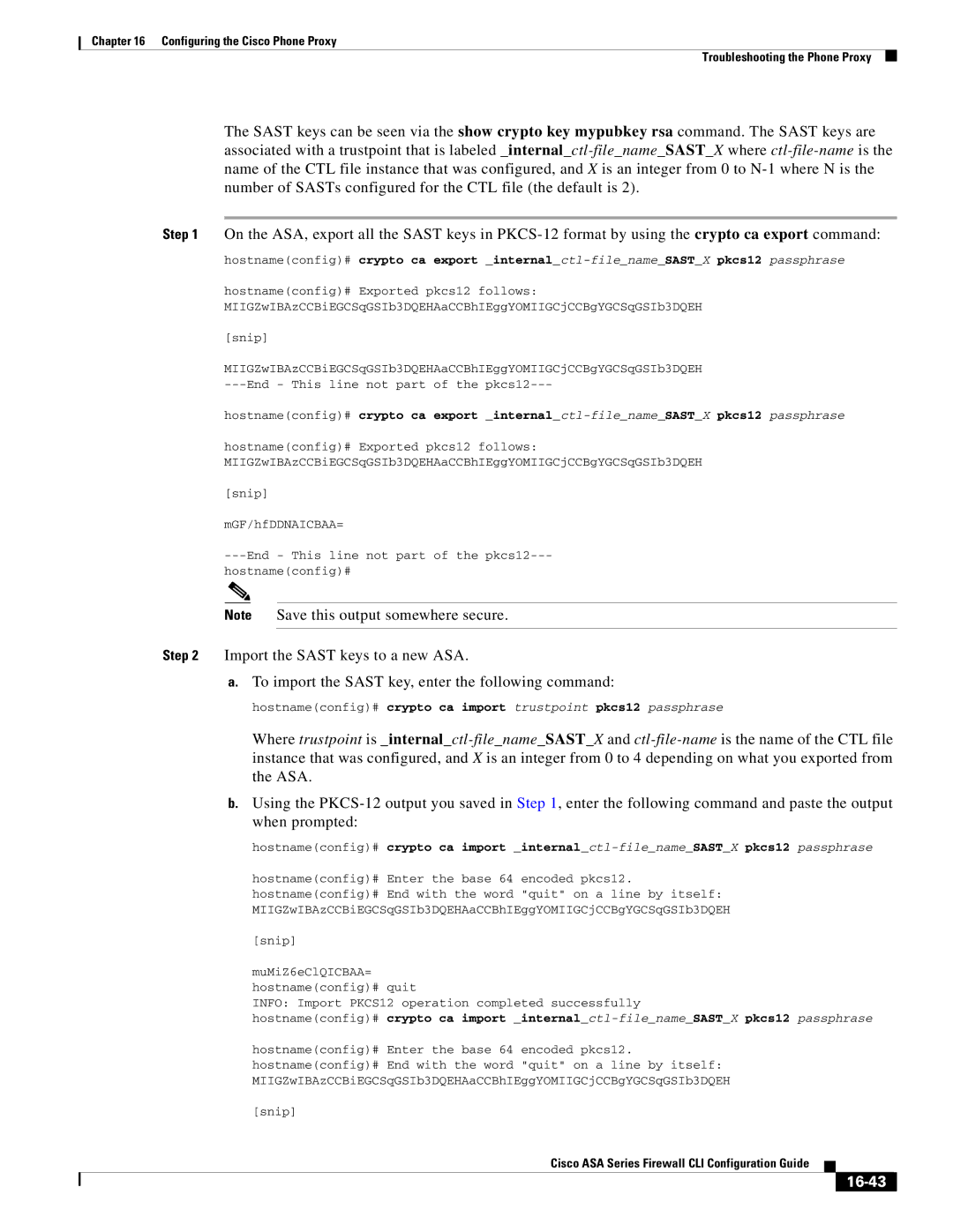 Cisco Systems ASA 5545-X, ASA 5505, ASA 5555-X, ASA 5585-X, ASA 5580, and the ASA Services Module manual 16-43 