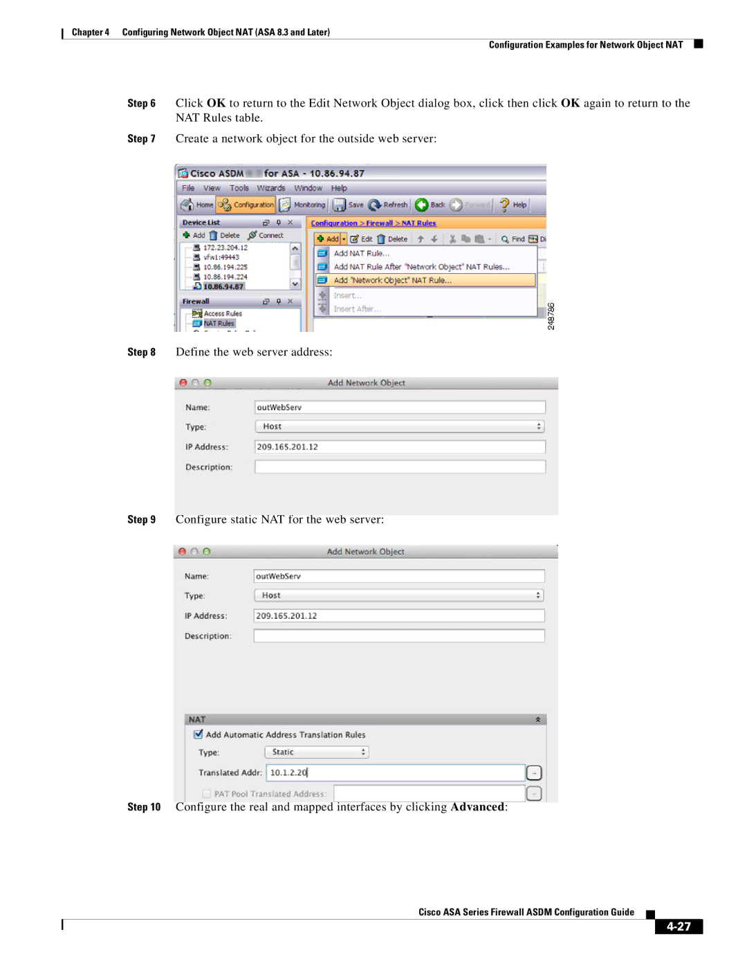 Cisco Systems ASA Services Module, ASA 5505, ASA 5545-X, ASA 5555-X manual Cisco ASA Series Firewall Asdm Configuration Guide 