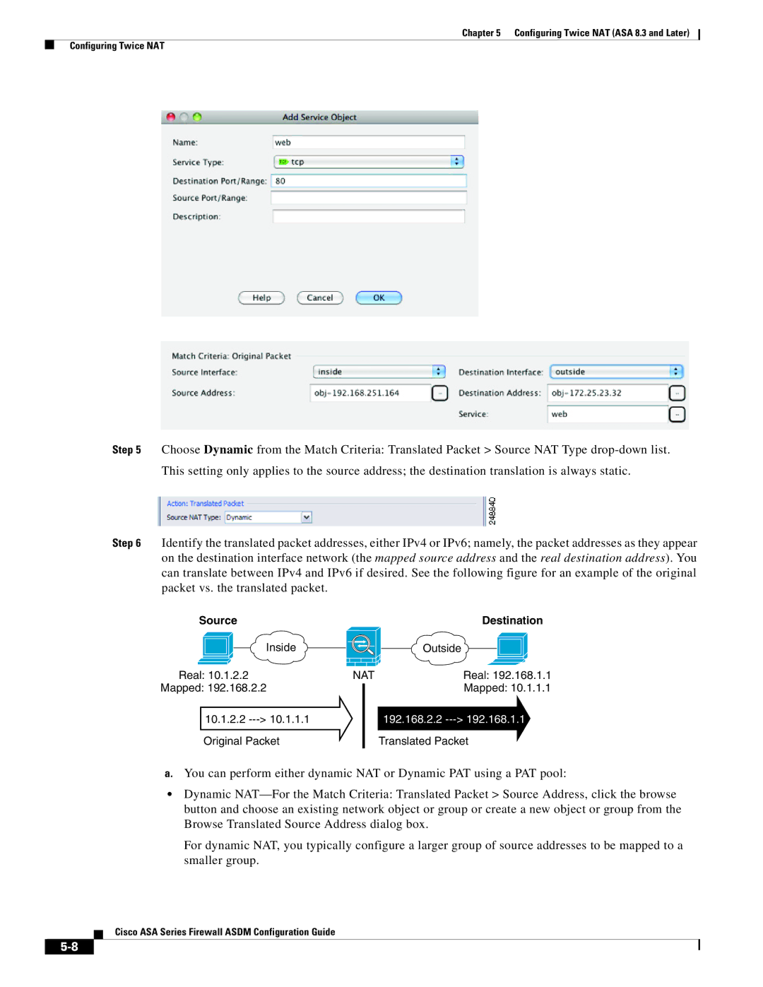 Cisco Systems ASA 5505, ASA 5545-X, ASA 5555-X, ASA 5585-X, ASA 5580, ASA Services Module manual Source Destination 