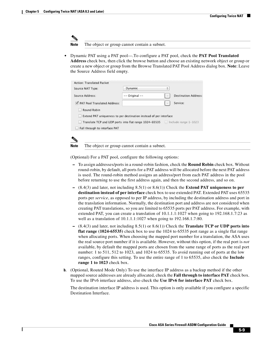 Cisco Systems ASA 5545-X, ASA 5505, ASA 5555-X, ASA 5585-X, ASA 5580 manual Configuring Twice NAT ASA 8.3 and Later 