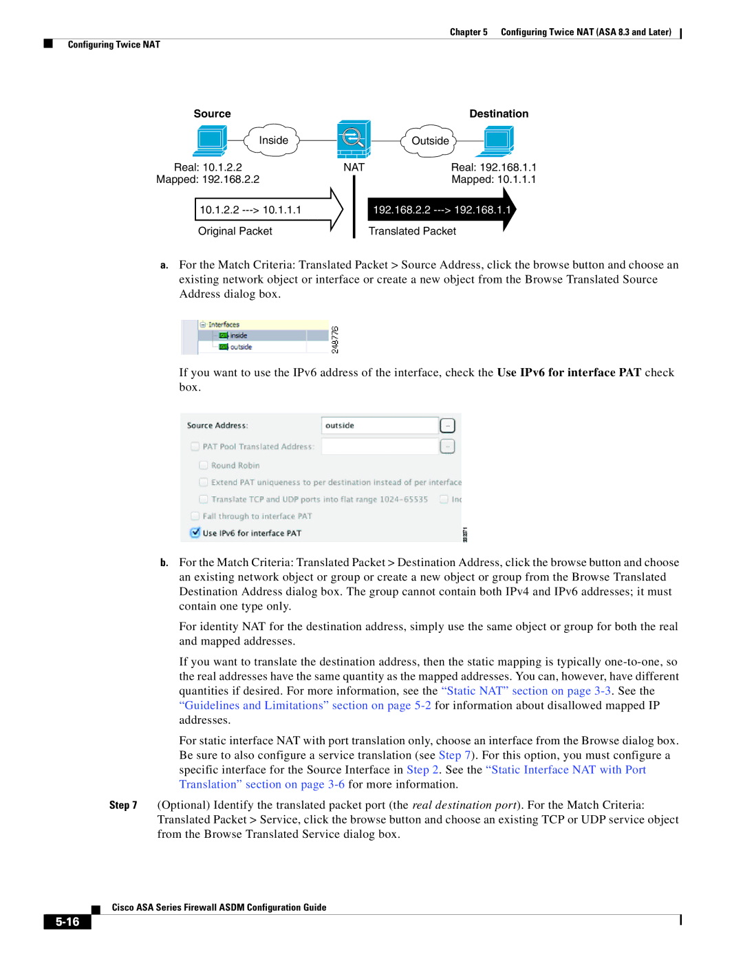 Cisco Systems ASA 5555-X, ASA 5505, ASA 5545-X, ASA 5585-X, ASA 5580, ASA Services Module manual Source Destination 