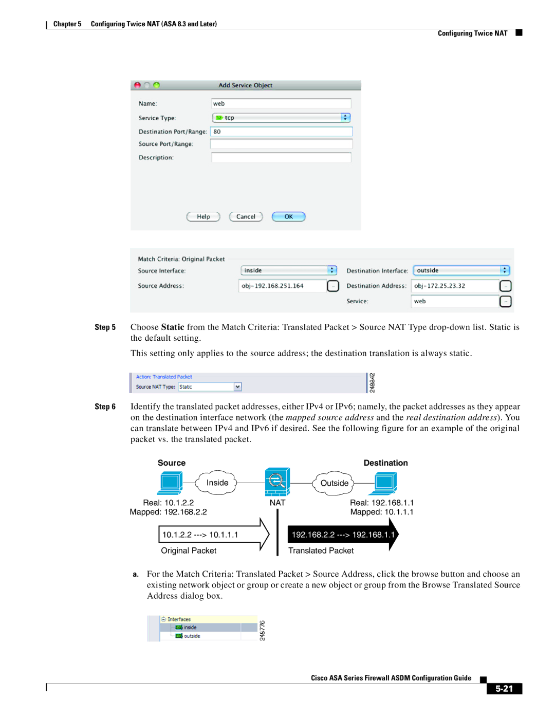 Cisco Systems ASA 5545-X, ASA 5505, ASA 5555-X, ASA 5585-X, ASA 5580, ASA Services Module manual Source Destination 