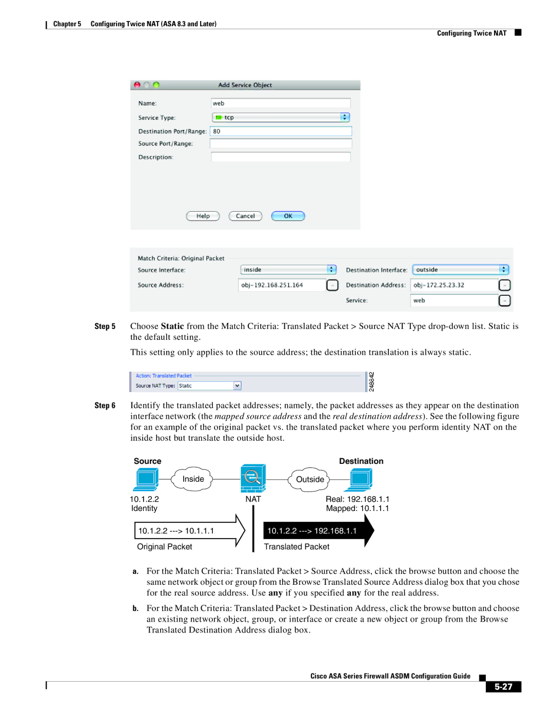 Cisco Systems ASA 5545-X, ASA 5505, ASA 5555-X, ASA 5585-X, ASA 5580, ASA Services Module manual Source Destination 