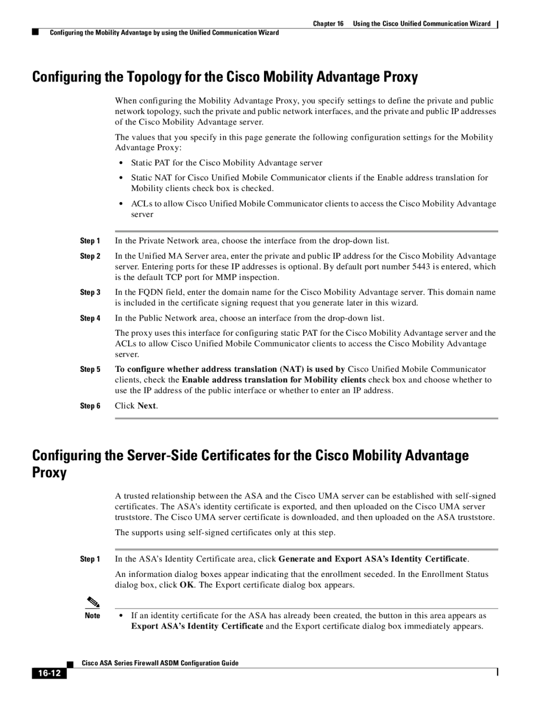 Cisco Systems ASA 5505, ASA 5545-X, ASA 5555-X, ASA 5585-X, ASA 5580, ASA Services Module manual 16-12 
