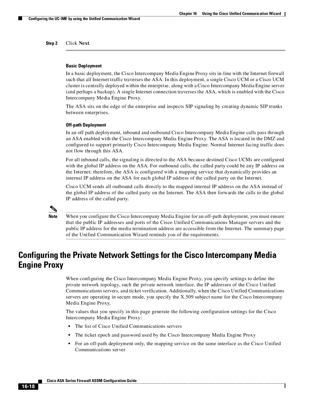 Cisco Systems ASA 5505, ASA 5545-X, ASA 5555-X, ASA 5585-X, ASA 5580 manual Basic Deployment, Off-path Deployment, 16-18 