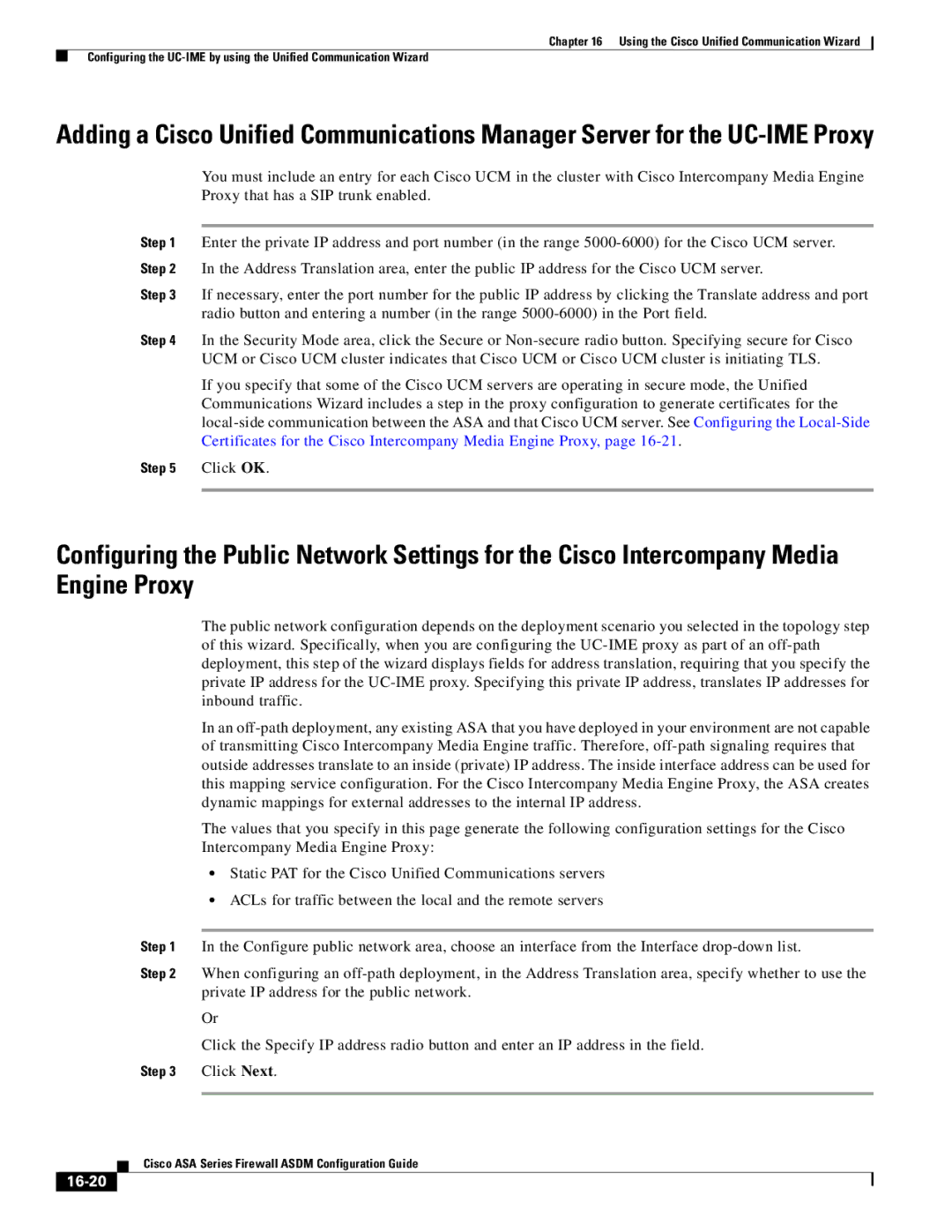 Cisco Systems ASA 5555-X, ASA 5505, ASA 5545-X, ASA 5585-X, ASA 5580, ASA Services Module manual 16-20 