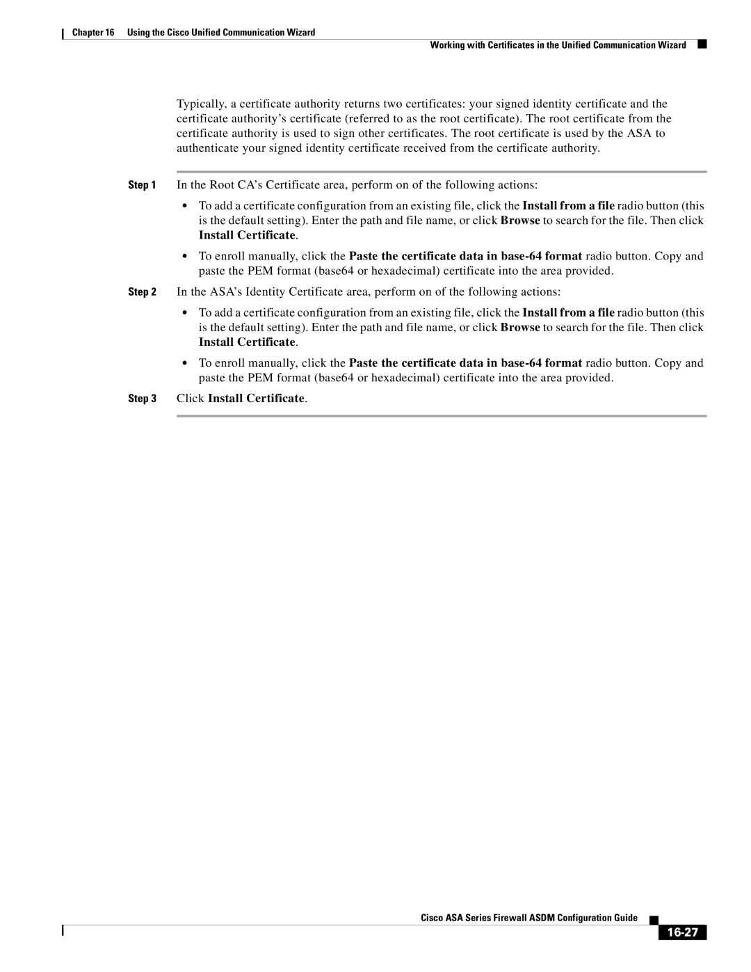 Cisco Systems ASA 5585-X, ASA 5505, ASA 5545-X, ASA 5555-X, ASA 5580, ASA Services Module manual 16-27 