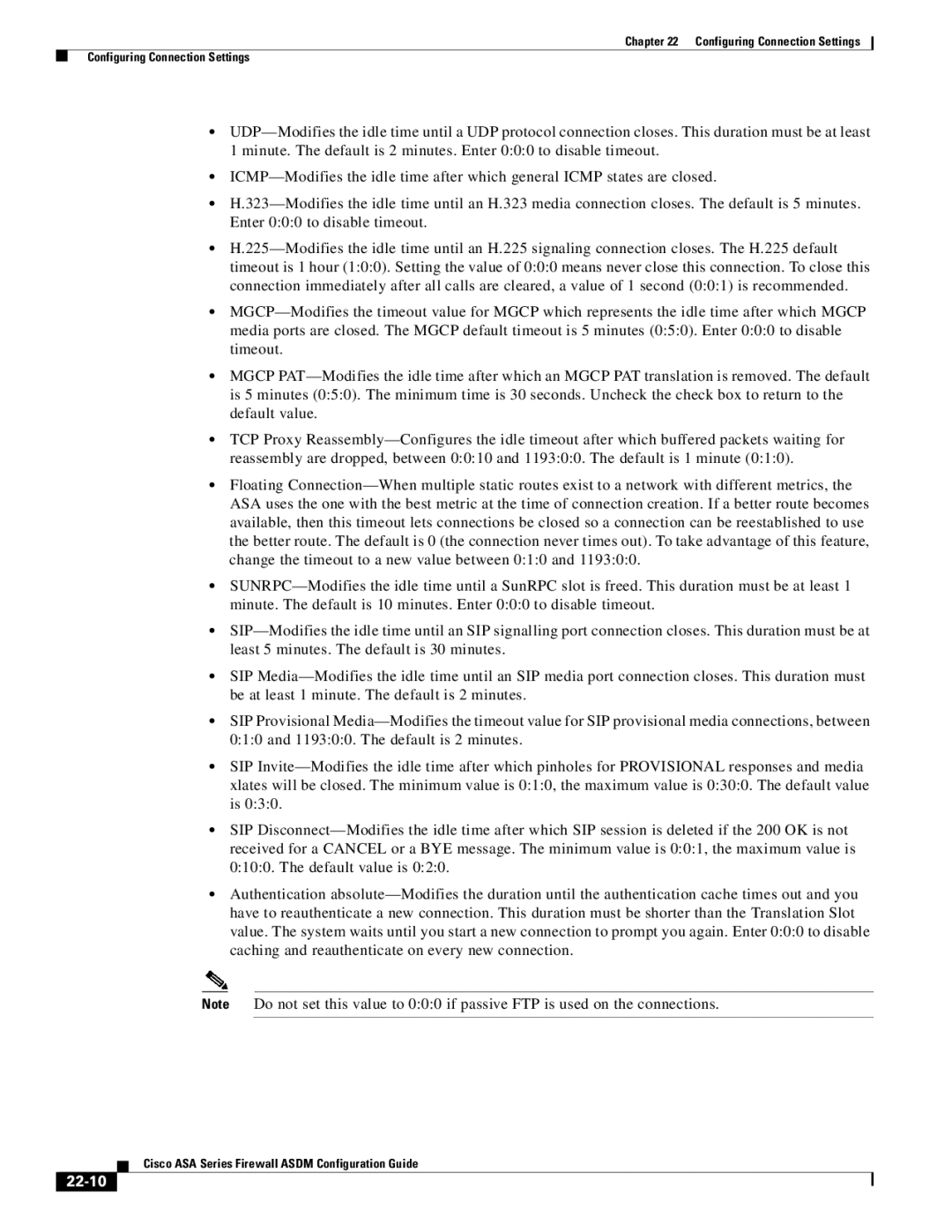 Cisco Systems ASA 5580, ASA 5505, ASA 5545-X, ASA 5555-X, ASA 5585-X, ASA Services Module manual 22-10 