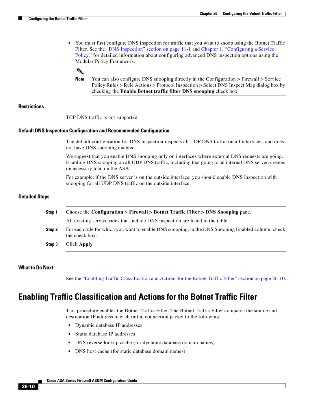 Cisco Systems ASA 5505, ASA 5545-X, ASA 5555-X, ASA 5585-X, ASA 5580, ASA Services Module manual 26-10 