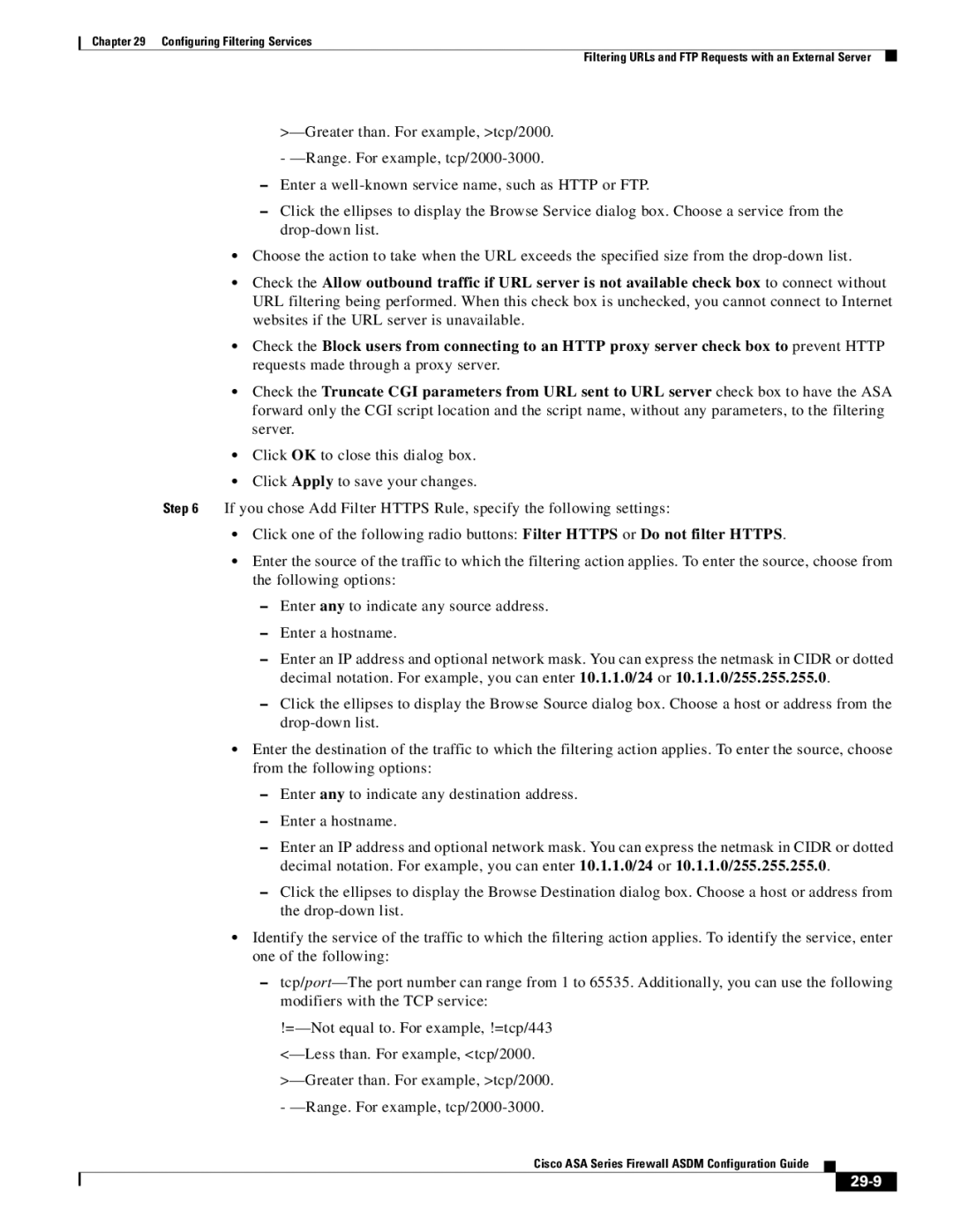 Cisco Systems ASA 5585-X, ASA 5505, ASA 5545-X, ASA 5555-X, ASA 5580, ASA Services Module manual 29-9 