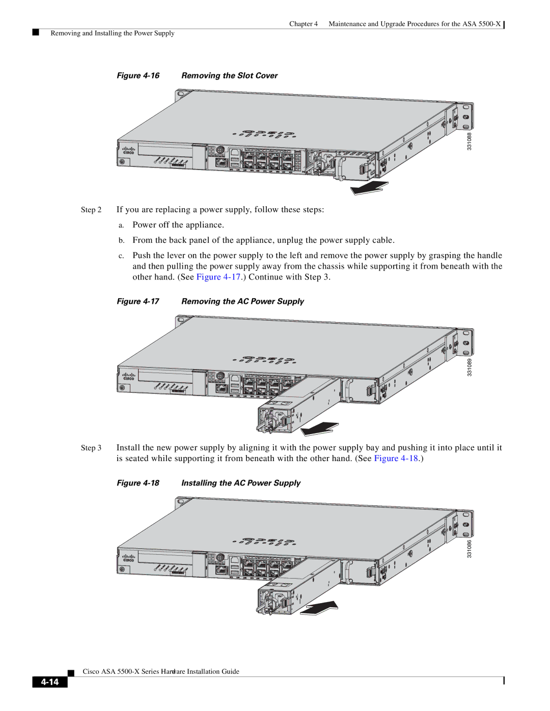 Cisco Systems ASA5512AW1YPR, ASA5515K9, kygjygcjgf, ASA5525IPSK9, ASA5555IPSK9 manual Removing the Slot Cover 