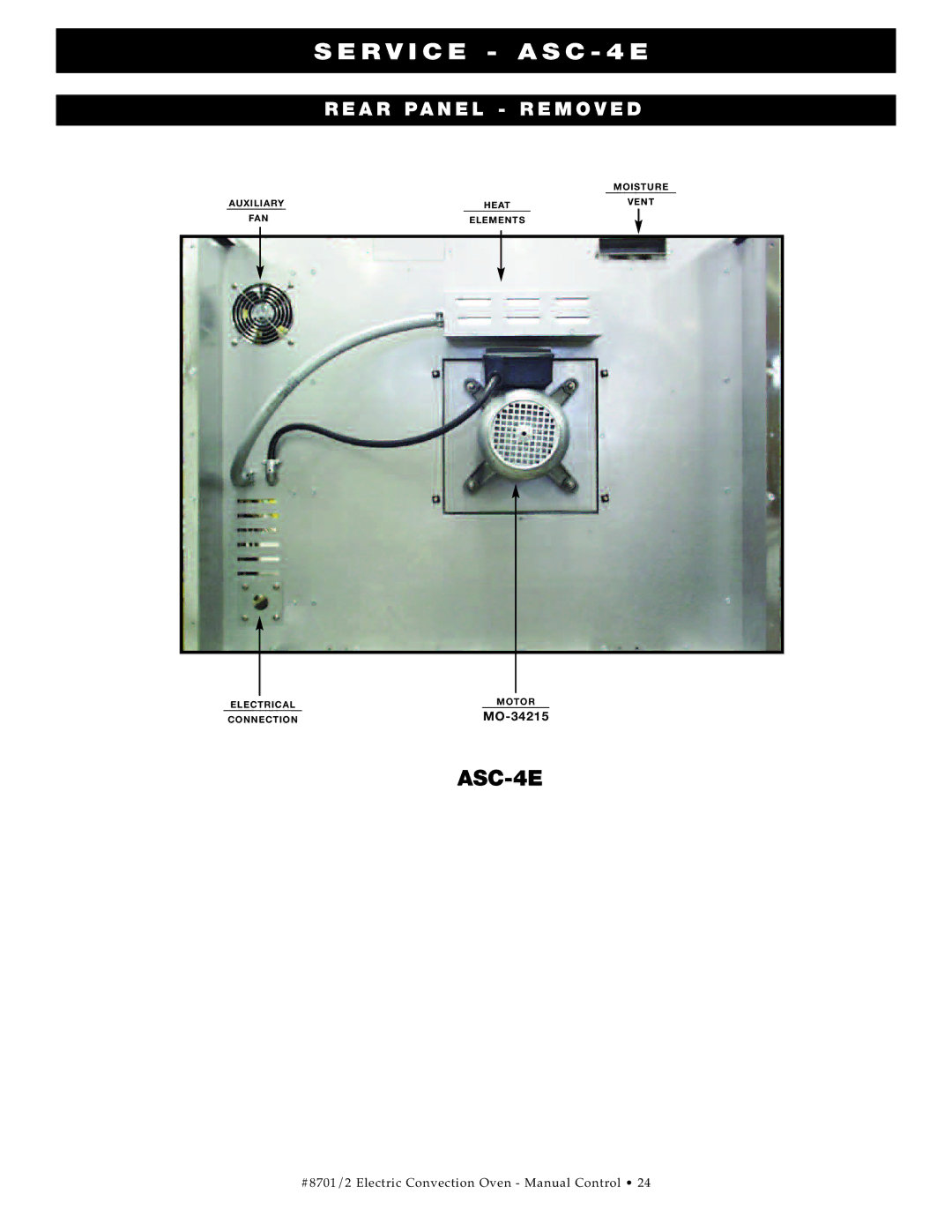 Cisco Systems ASC-4E, ASC-2E manual SER VI C E ASC-4 E, REA R PA NEL RE Move D 