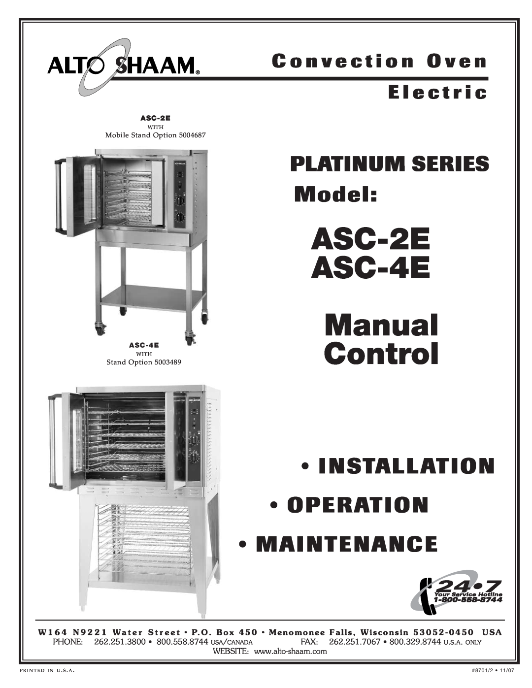 Cisco Systems ASC-4E manual ASC-2E, Manual, Control, Mode l, Ins Tallat Ion, Op Eration, Maintenance, E l e c tri, 5004687 