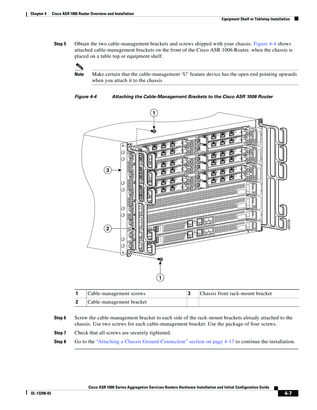 Cisco Systems ASR 1000 Series manual 280036 