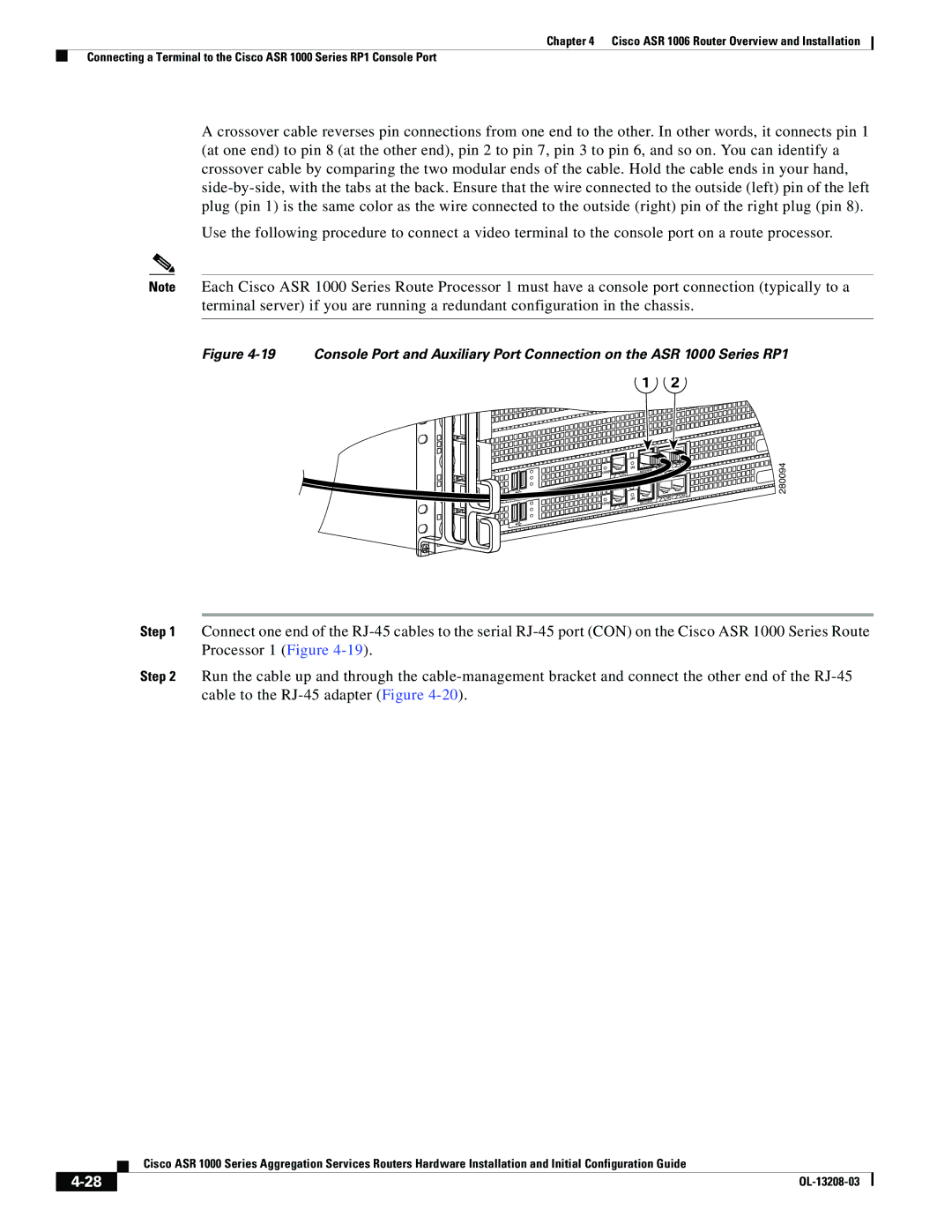 Cisco Systems ASR 1000 Series manual 280094 