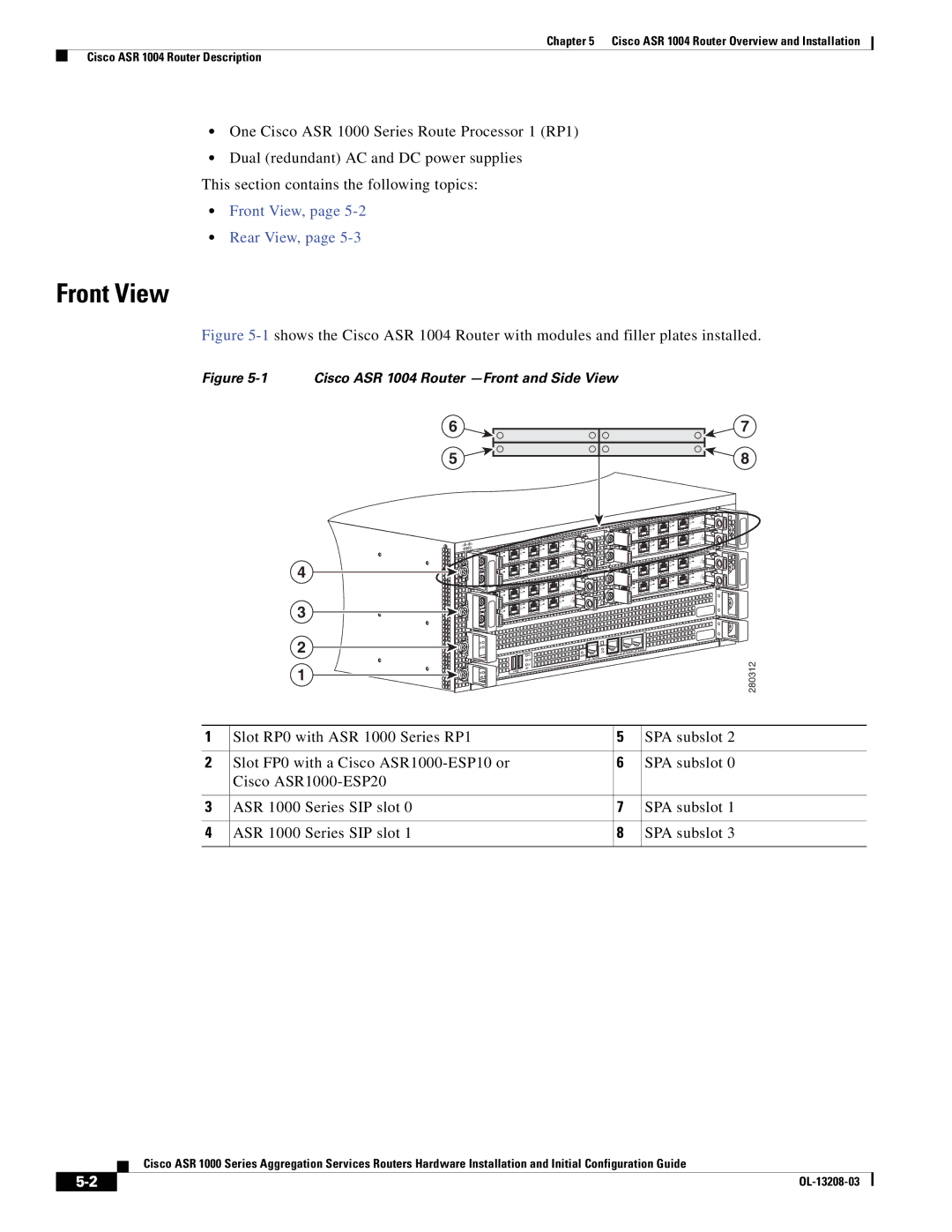 Cisco Systems ASR 1000 Series manual 280312 