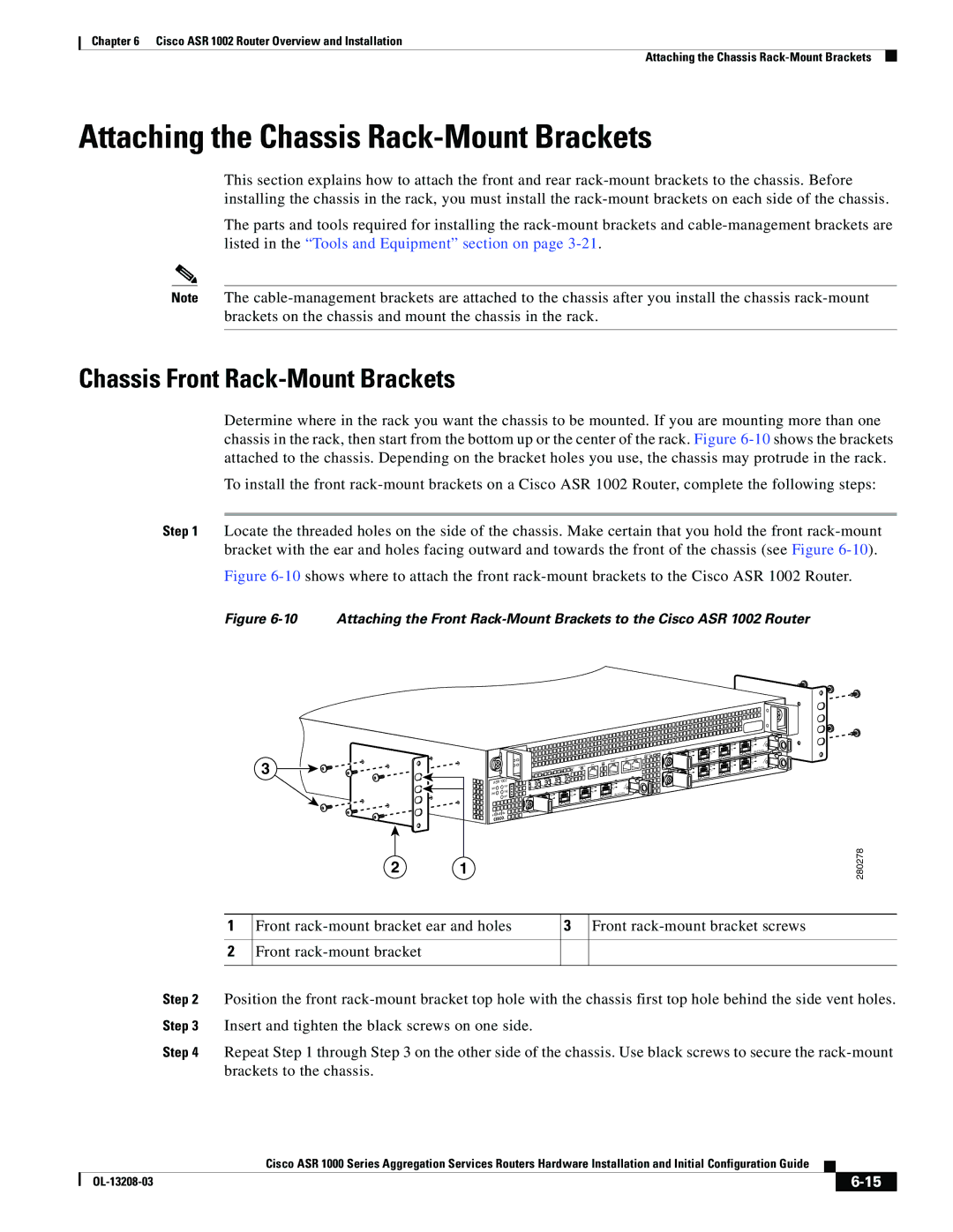 Cisco Systems ASR 1000 Series manual 280278 