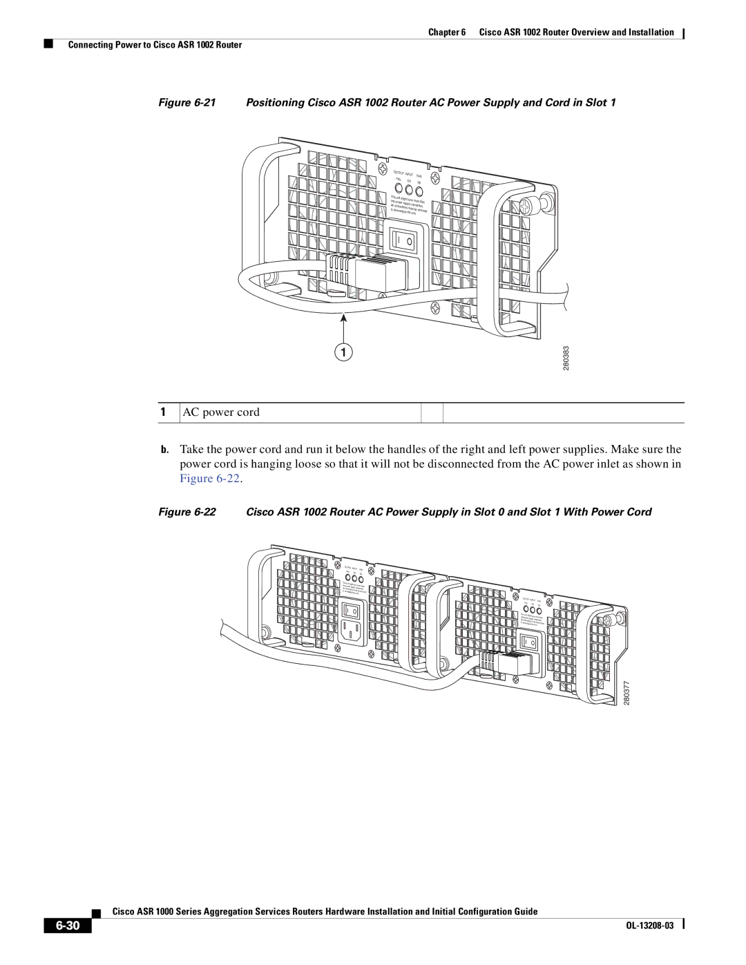 Cisco Systems ASR 1000 Series manual AC power cord, Fail 