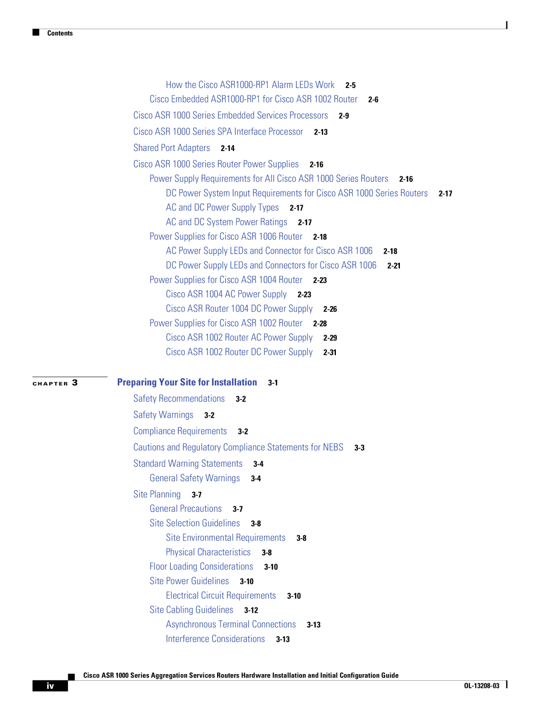 Cisco Systems ASR 1000 Series manual Safety Warnings 