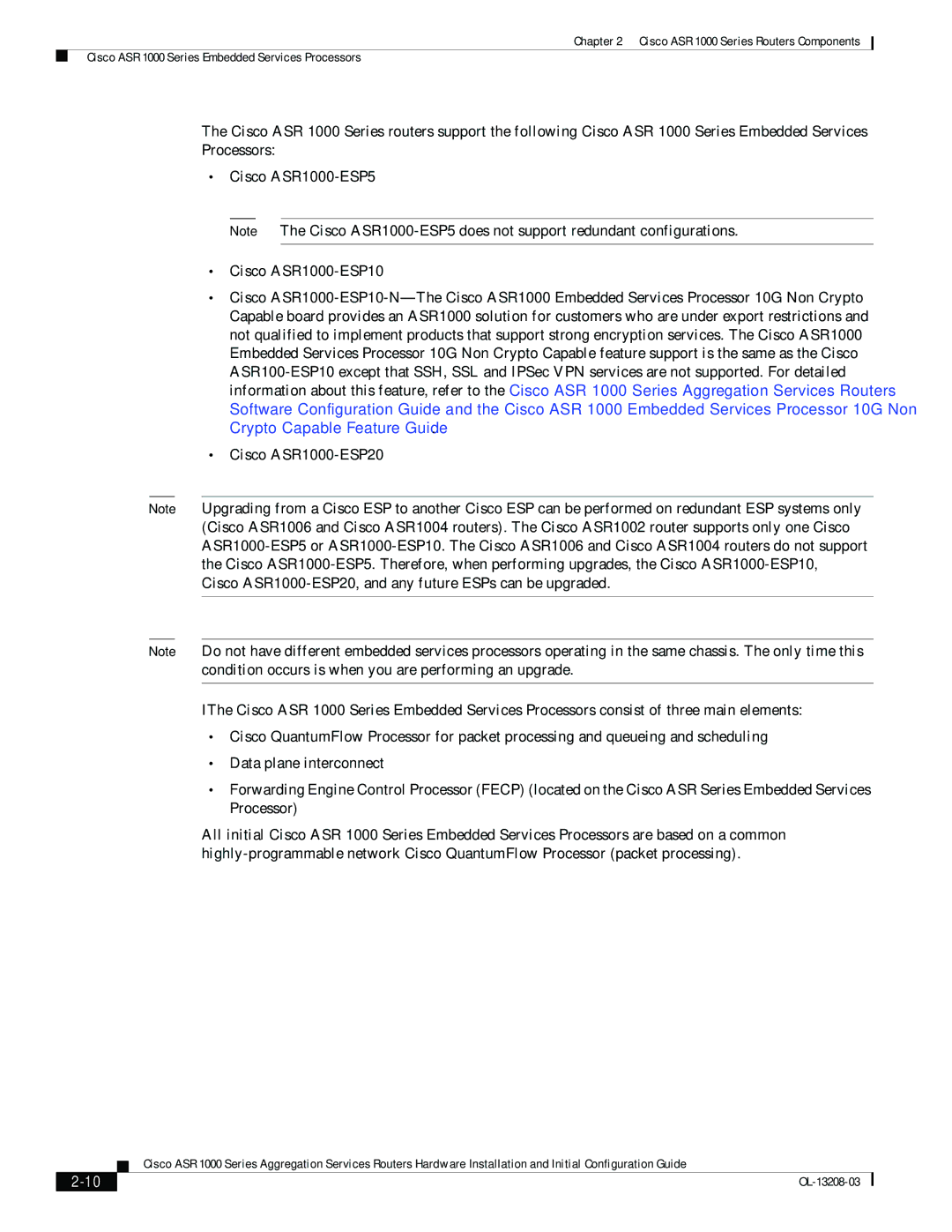 Cisco Systems ASR 1000 Series manual OL-13208-03 