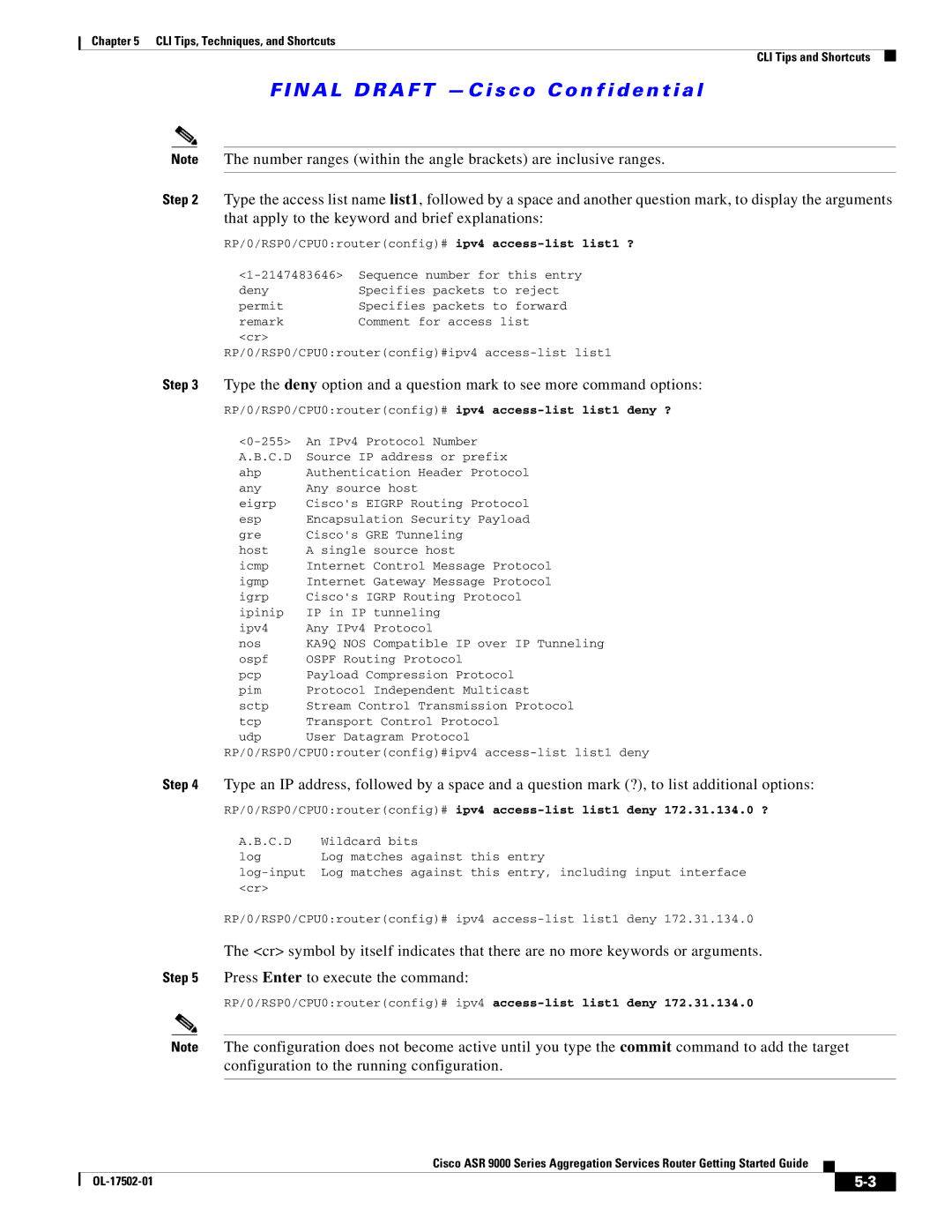 Cisco Systems ASR 9000, A9K24X10GETR That apply to the keyword and brief explanations, Press Enter to execute the command 