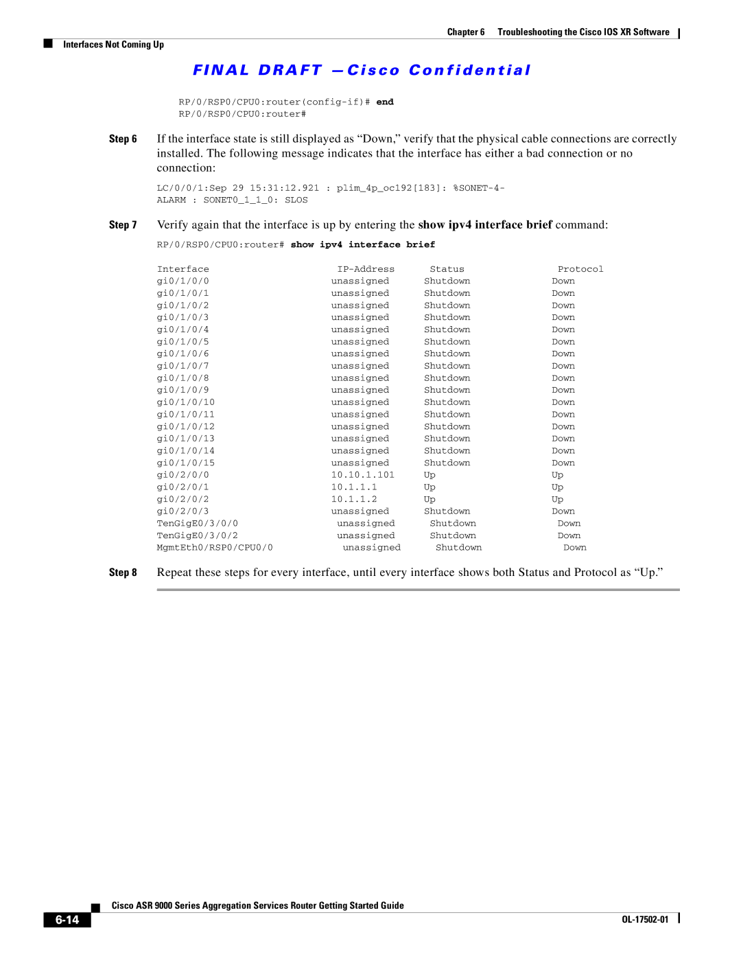 Cisco Systems A9K24X10GETR, ASR 9000, A9KMOD80TR manual Connection 