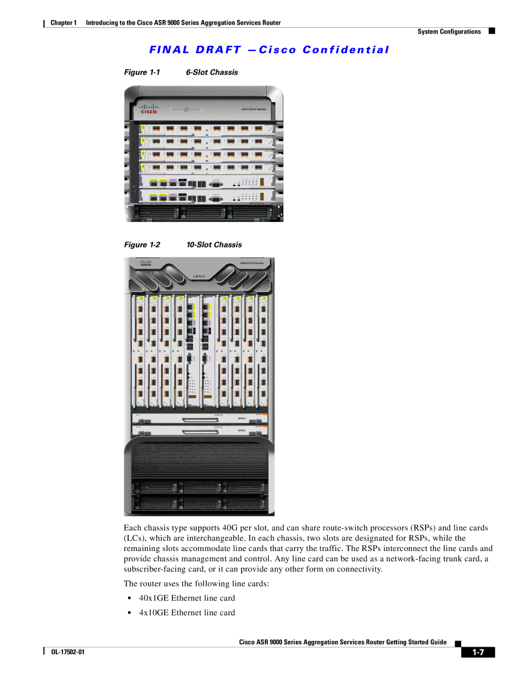 Cisco Systems ASR 9000, A9K24X10GETR, A9KMOD80TR manual Slot Chassis 