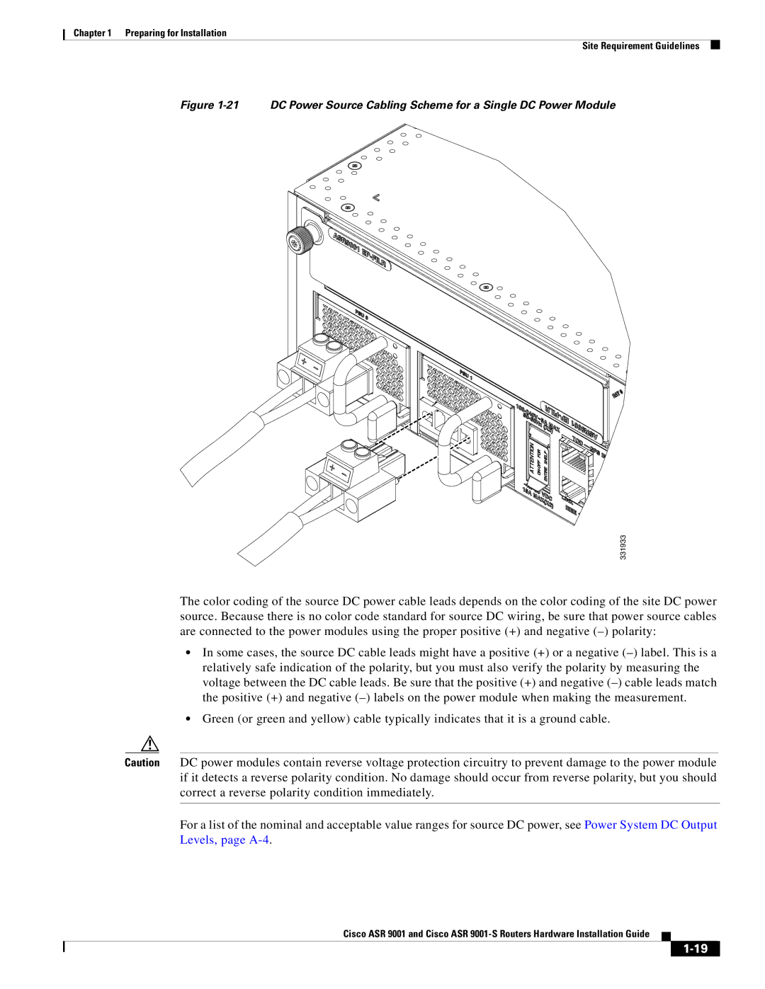 Cisco Systems ASR 9001-S manual 331933 