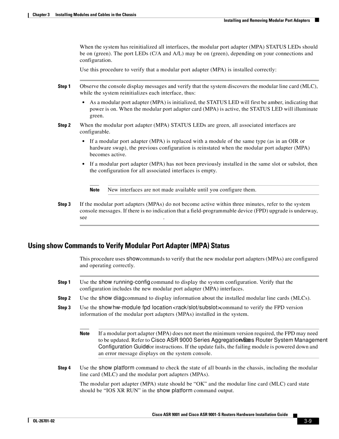 Cisco Systems ASR9001s, 9001S manual 