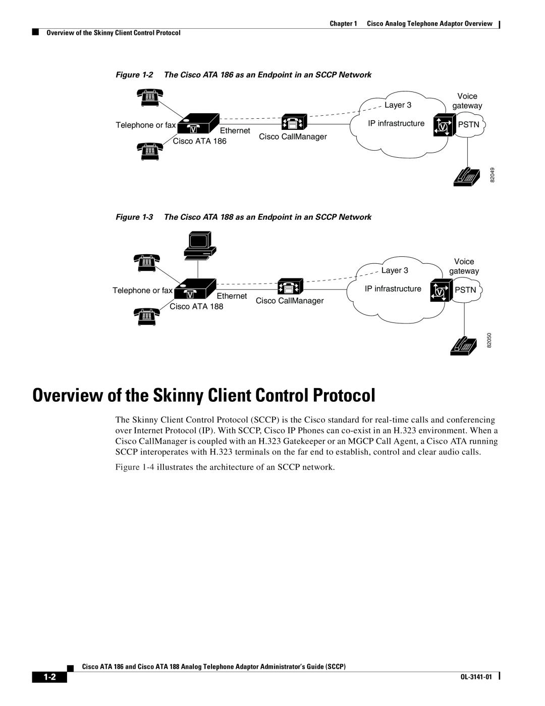 Cisco Systems ATA 186, ATA 188 manual Overview of the Skinny Client Control Protocol 