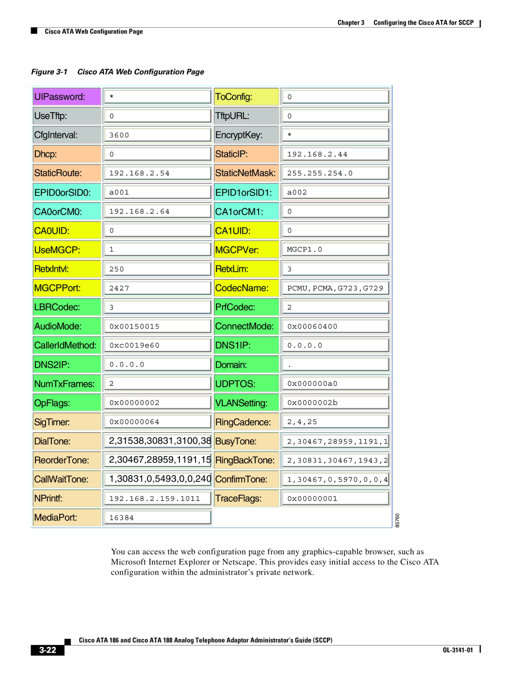 Cisco Systems ATA 186, ATA 188 manual DNS1IP 