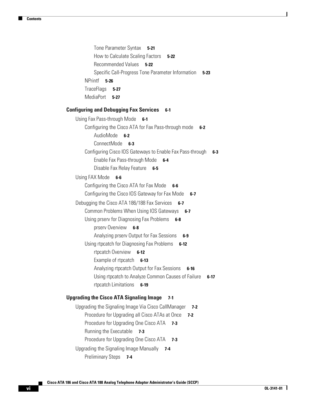 Cisco Systems ATA 186, ATA 188 manual Recommended Values 