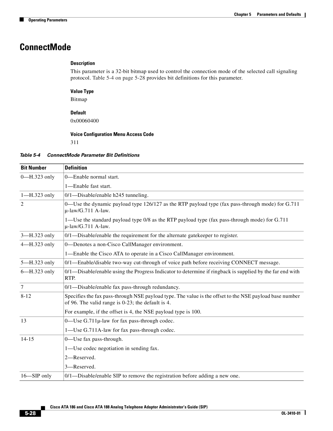 Cisco Systems ATA186I2ARF manual ConnectMode, Rtp 