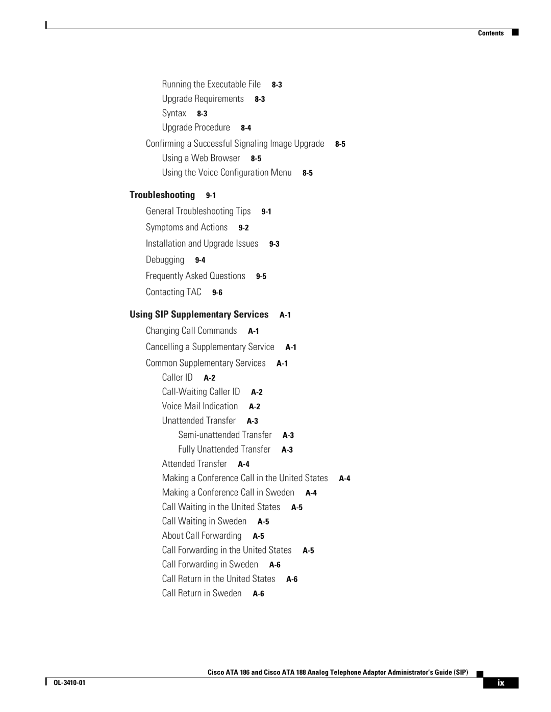 Cisco Systems ATA186I2ARF manual Debugging 