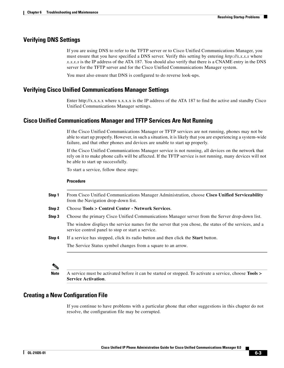 Cisco Systems ATA187I1ARF manual Verifying DNS Settings 