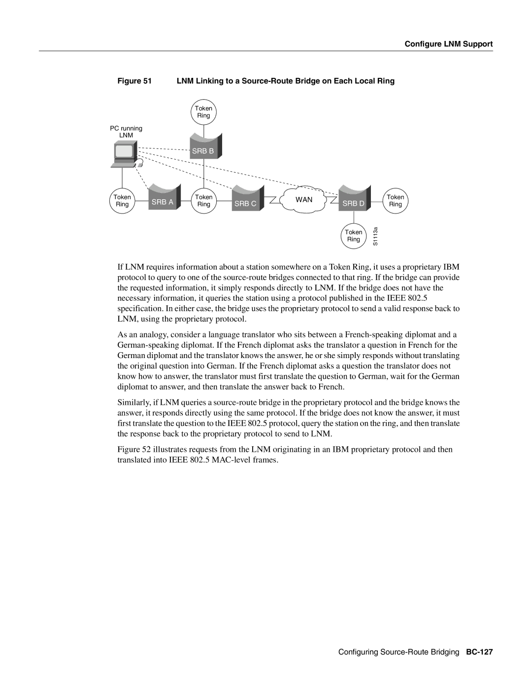 Cisco Systems BC-109 manual LNM Linking to a Source-Route Bridge on Each Local Ring 