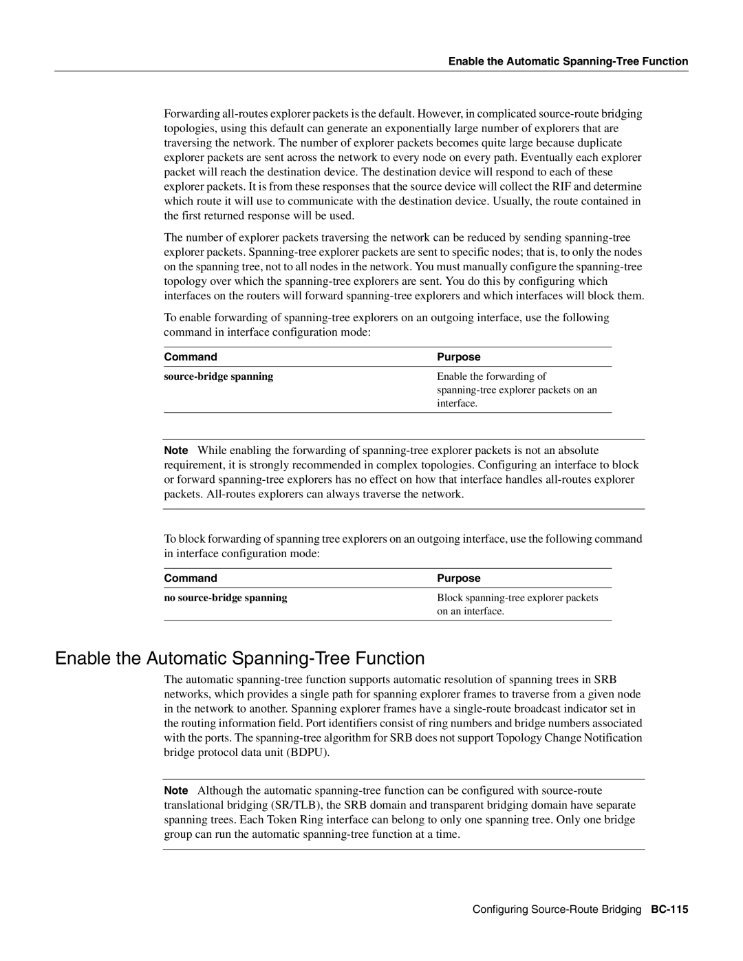 Cisco Systems BC-109 manual Enable the Automatic Spanning-Tree Function 