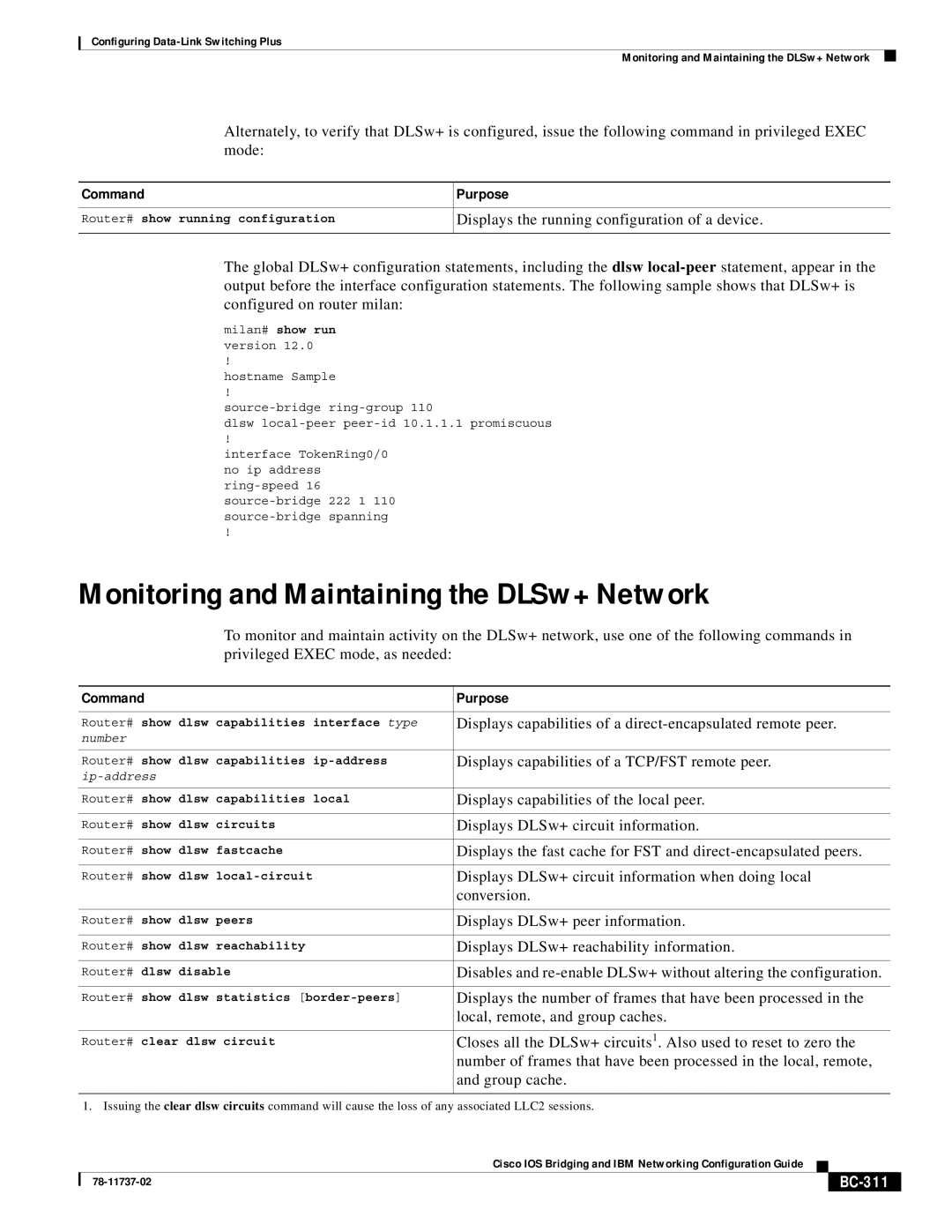 Cisco Systems BC-281 manual BC-311 