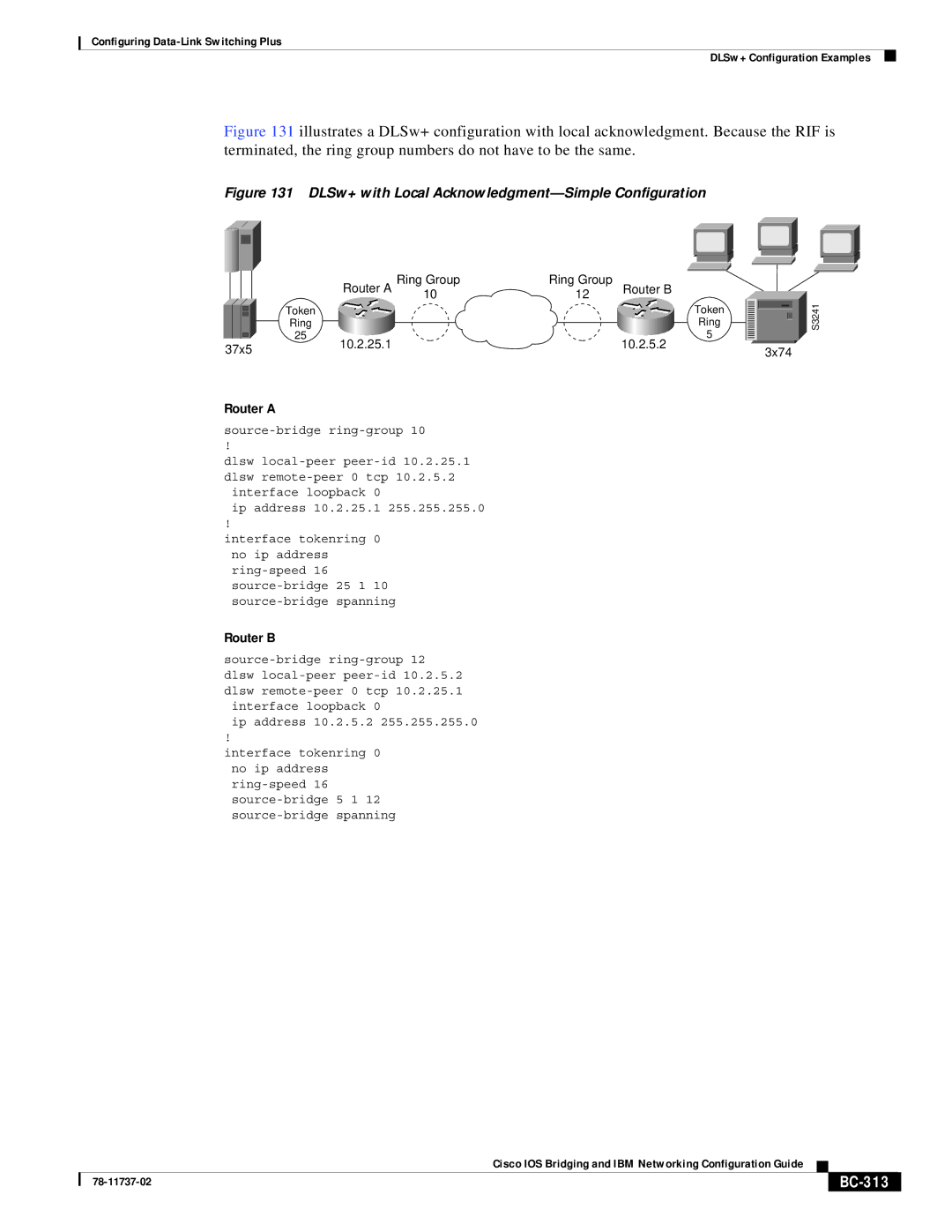 Cisco Systems BC-281 manual Router a, Router B, BC-313 