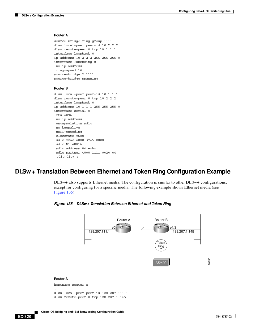 Cisco Systems BC-281 manual BC-320, Hostname Router a 