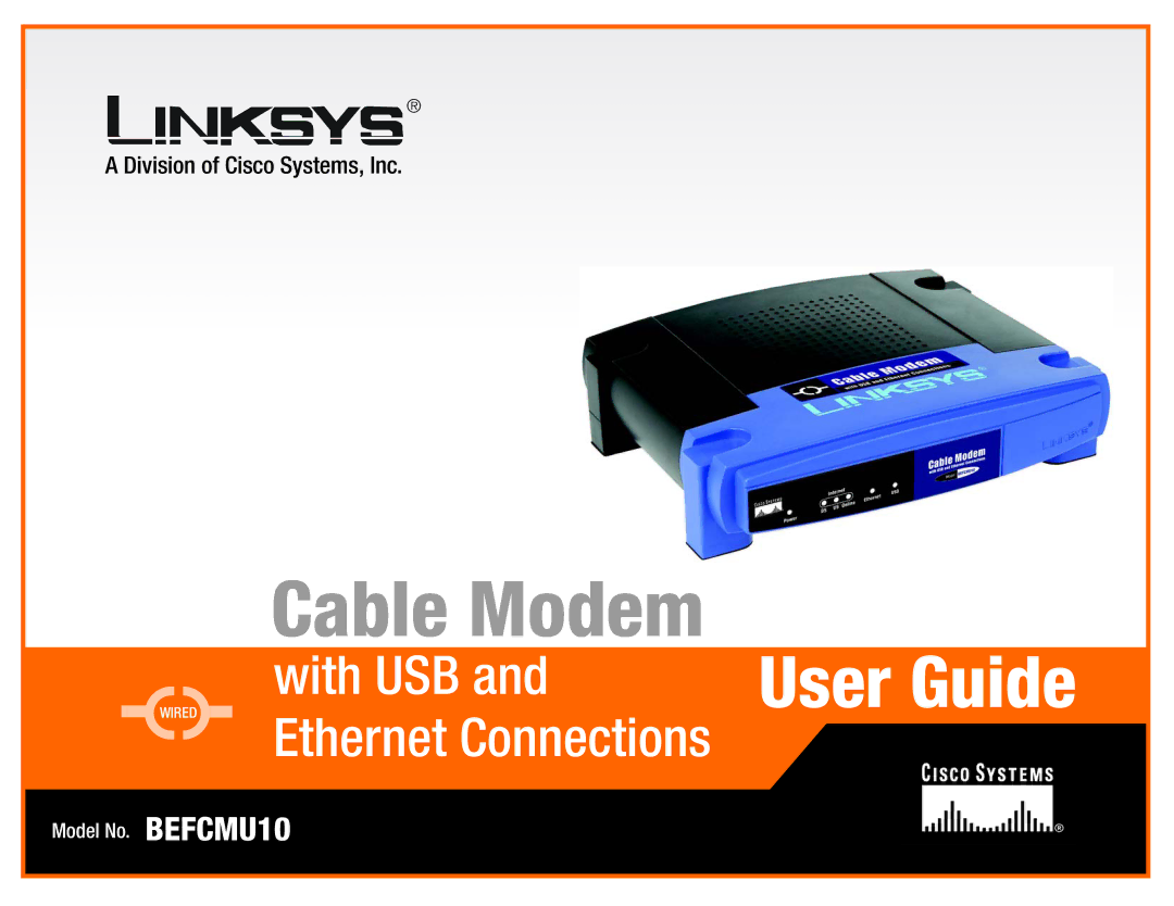 Cisco Systems BEFCMU10 manual Cable Modem 